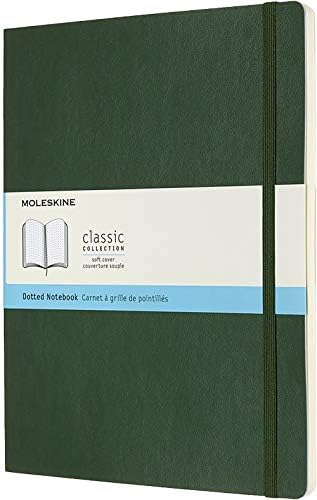 Moleskine - Classic Ruled Paper Notebook - Soft Cover and Elastic Closure Journal - Color Sapphire Blue - Size Extra Large 19 x 25 A4 - 192 Pages
