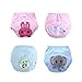 Produktbild Morbuy 4 Packs Baby Lernwindel Trainerhosen Unterwäsche Windeln Windelhose zum Toilettentraining Töpfchentraining für Baby Kleinkind Töpfchen Klingelhose Trainer Windelhosen (100,Farbe A)
