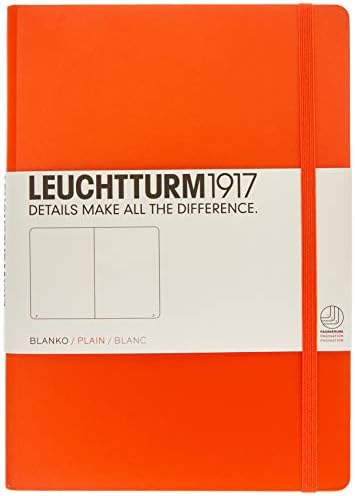 LEUCHTTURM1917 Notebook Medium A5, Hardcover, 251 numbered pages (Black, dotted)