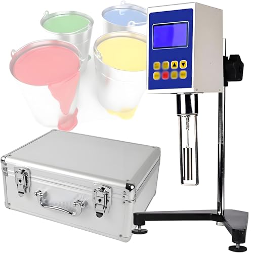 Digital Rotary Viscometer with LED Display & Adjustable Stand, High Accuracy for Various Fluids, for Lab and Industrial Use NDJ-5S