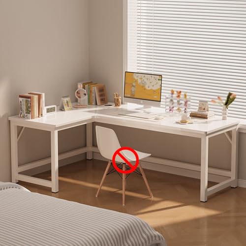 Moderno escritorio para juegos en forma de L con tablero perforado y estantes de almacenamiento, escritorio grande de esquina para computadora en casa, oficina, mesa de tocador para escribir, estudiar