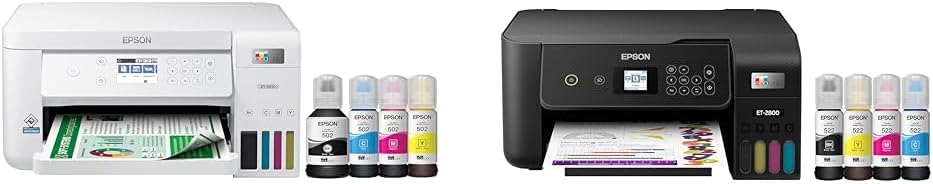 EpsonEcoTank ET-3830 Cartridge-Free Supertank Printer with Scan & EcoTank ET-2800 Cartridge-Free Supertank Printer with Scan and Copy â€“ The Ideal Basic Home Printer - Black