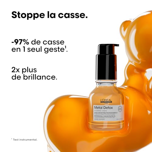 ’Oréal Professionnel Routine Anti Casse pour Cheveux Abîmés & Cassants Colorés ou Naturels Détoxifie Hydrate & Protège la Fibre Couleur Longue Durée Métal Detox Série Expert - vue 8
