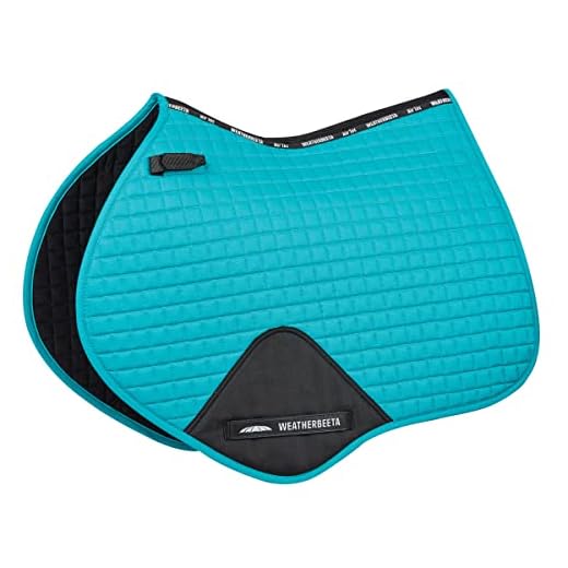 Weatherbeeta Prime Jump Shaped Saddle Pad - Turquoise - Full