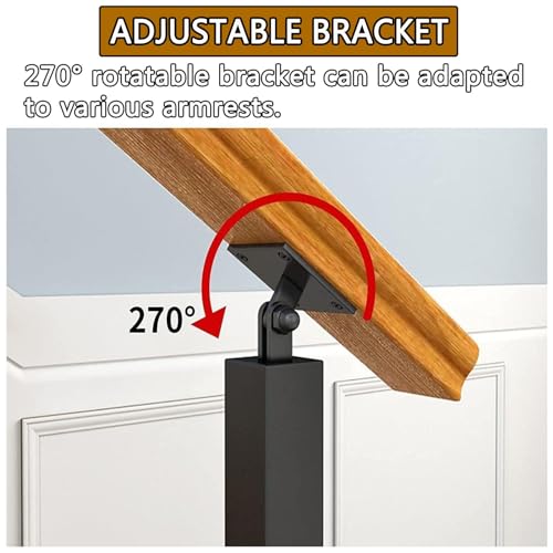 Poste de barandilla para terraza y escaleras con soportes de 270° 3