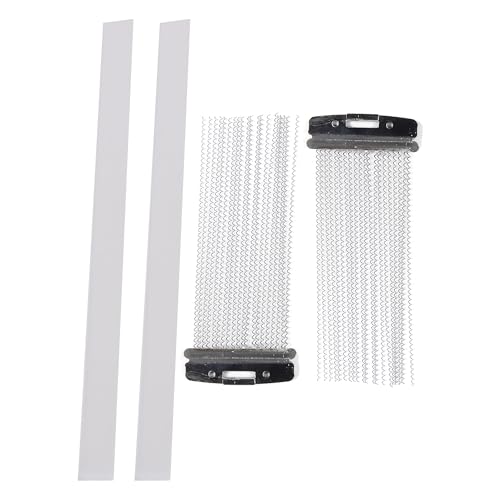 BQLZR 4 Pcs 20 Strand Steel Snare Drum Wire Replacement Half Design Silver with Straps