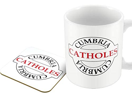 Catholes - Cumbria Place Name - Mug and Coaster Set by Victorian Print
