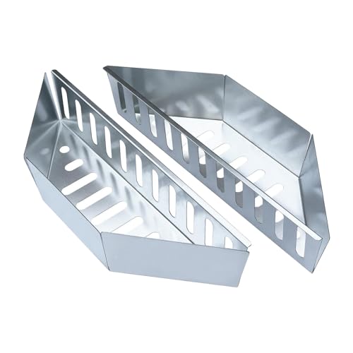 Smileshiney Cestino per Carbone di Legna per Barbecue, cestello a Carbone in Acciaio Inossidabile, Supporto in Acciaio, per Barbecue a Carbone da Esterno, Supporto per Cestino a Carbone in Legno