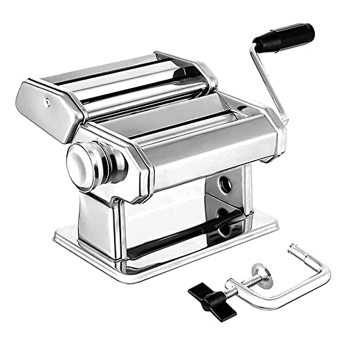 MOSHUO Nudelmaschine aus Edelstahl, hausgemachte manuelle Nudelmaschine, verwendet für Spaghetti, Lasagne oder…