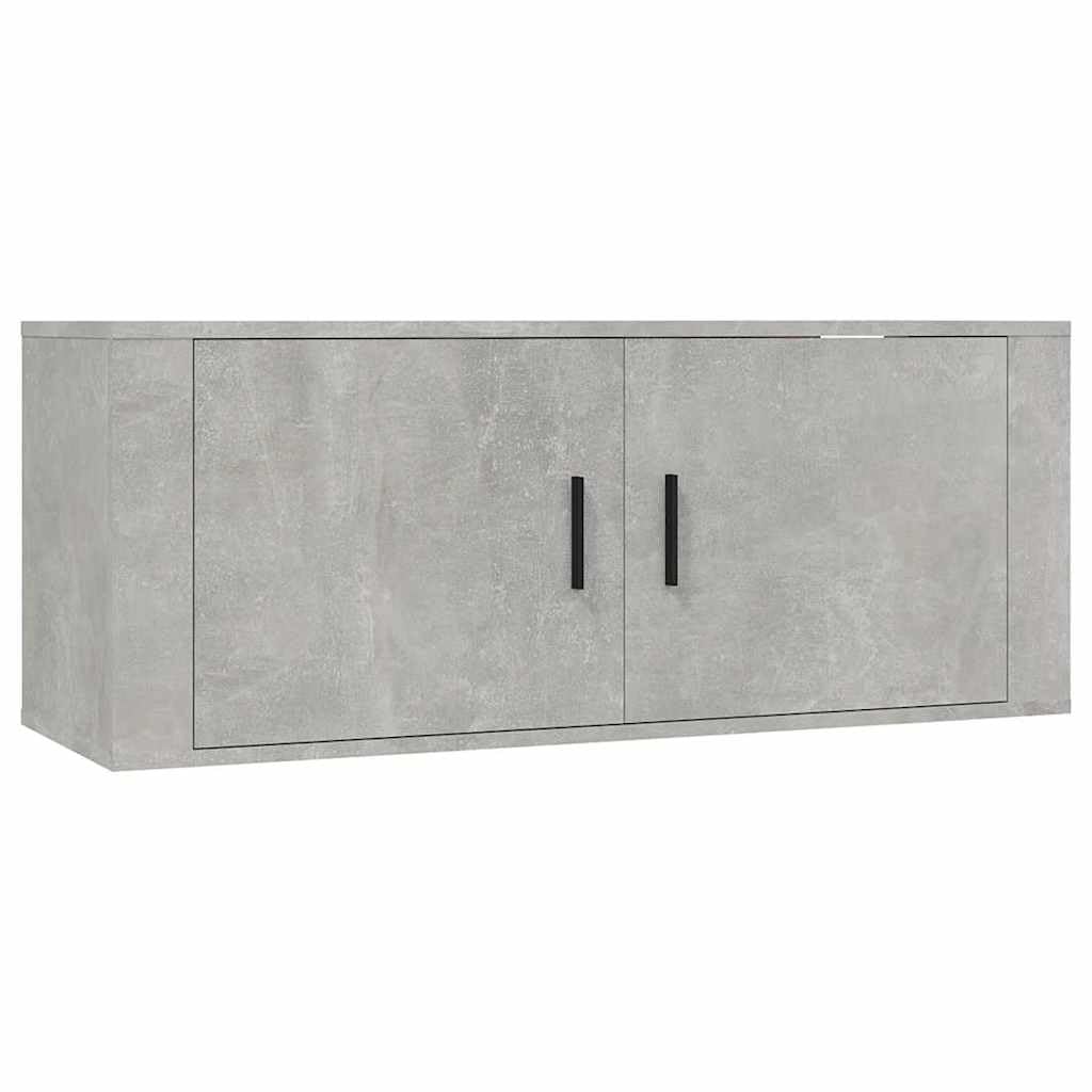 Genérico Set de Muebles de TV 2 pzas Madera contrachapada Gris hormigón,Mobiliario,Muebles TV,Gris,29.45 kg,3188426