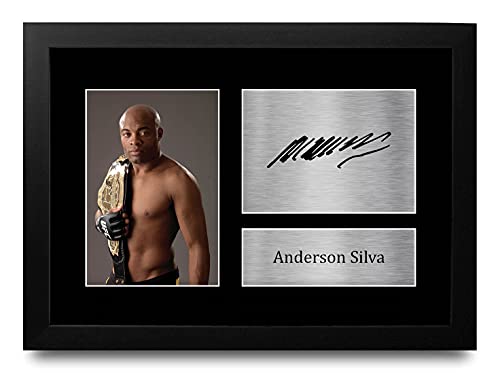 Hwc trading anderson silva mma gifts printed signed autograph picture for ufc memorabilia fans