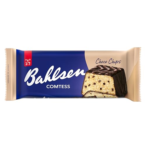 Bahlsen Comtess Choco-Chips - 8er Pack - saftiger Rührkuchen mit Schokoladenstückchen, einzeln verpackt (8 x 350 g)