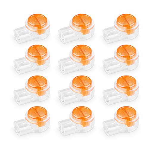 180 pièces Connecteurs de câble K1, connecteur dépissure bout à bout, connecteurs de joint dépissure bout à bout étanches UY pour 2 fils Cover