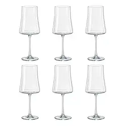 Kit 6 Taças de Cristal para Vinho Bohemia 560ml - XTRA NDI