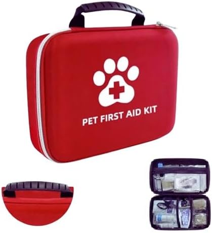 PAWSPLAY Pet First Aid Kit for Dogs & Cats, 101-Piece Emergency K...