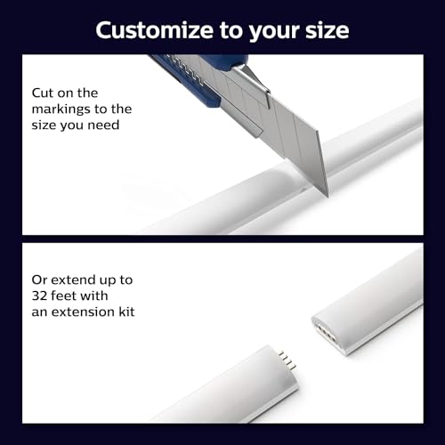 Philips Hue Indoor 6-Foot Smart LED Light Strip Base Kit with Plug - Flowing Multicolor Effect - 1 Pack - Control with Hue App - Compatible with Alexa, Google Assistant and Apple Homekit by Philips Hue - Image 5