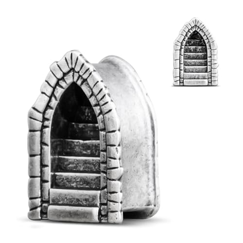 ERKUOO 2PCS 2g 0g 00g-1" Gothic Ear Gauge Silver-Plated Spiral Turbine Ear Tunnels Sacred Heart of Jesus Plug Gauges Retro Trendy Body Piercing Jewelry for Men & Women