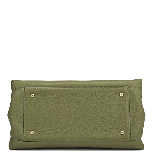 Da Milano green leather satchel bag – image 5