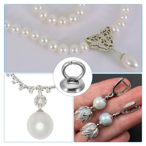Capsules de perles 4mm pour fixer facilement vos perles semi-percées sans percer - 6