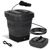 Portable Pressure Washer with 3.2Gal Tank, Foldable Power Washer Cordless with 4-in-1 Nozzle, Max 290PSI, Type-C Charging, for Garden, Car, Bike, Pet, Camping