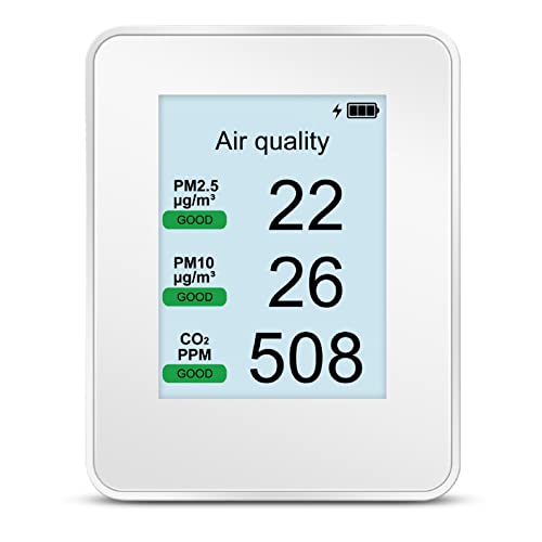 Monitor de CO2 para hogar con sensor NDIR detector de dióxido de carbono 400-9999 PPM 7