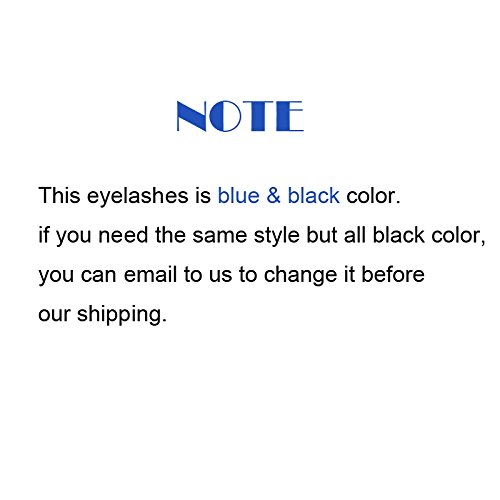 5 Pairs Makeup Long Cross False Eyelashes Nattural False Eye Lash Blue & Black
