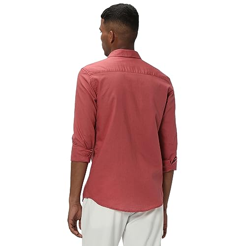Image of MUFTI Mens Cotton Linen Slim Fit Shirt