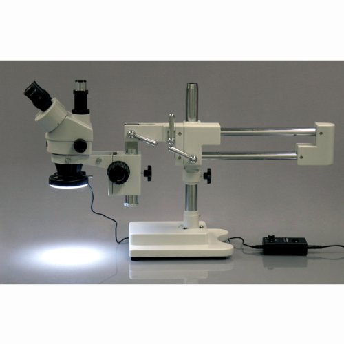image for AmScope SM-4TZ-144 Professional Trinocular Stereo Zoom Microscope, WH1