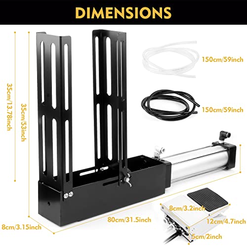 Jmcuhyd Foot Operated Can Crusher With Hopper, Air Powered Pneumatic Can Crusher For 12Oz 16Oz Soda Bear Aluminum Can Smasher #TOP3