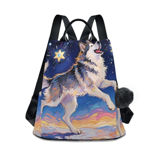 Fashion backpacks for girls casual fashion backpack for women for Travel, Work, Everyday with Pom-pom keychain