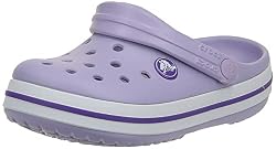 Crocs Crocband Clog K, Zuecos Unisex niños, Morado Lavender Neon Purple, 36/37 EU