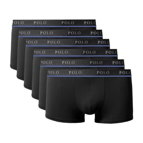 Kit com 6 Cuecas Boxer Urban Azul - Polo Match Cor: AzulTamanho:M