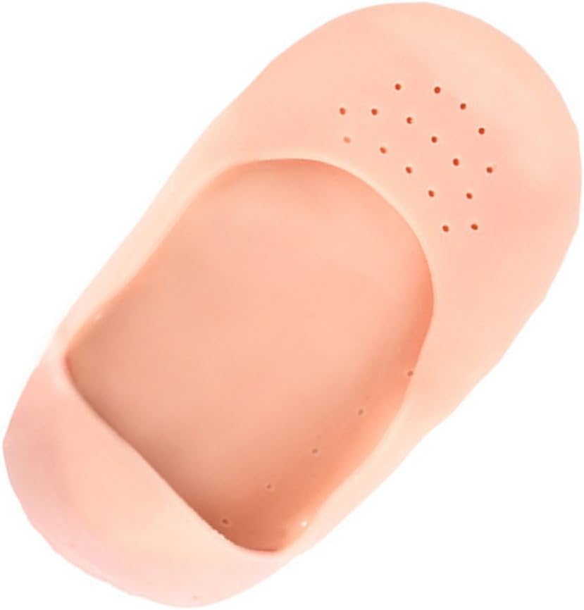 Beige Silicone Sock Forefoot Pad S Size for Men and Women