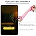 (2 Pack) ONEBOM Silicone TV Remote Cover, (6.2 Inch*1.5 Inch) Glow in The Dark, Anti Slip Silicone Protective Case with Lanyard(Glow Blue&Glow Yellow)