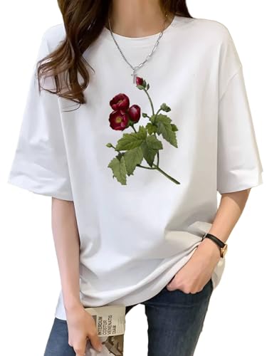 ピエール=ジョゼフ・ルドゥーテ (102) Tシャツ メンズ レディース Tシャツ 半袖 夏服 丸首 スポーツ トップス プリント コットン 通気 快適 おしゃれ 大きいサイズ 男女兼用