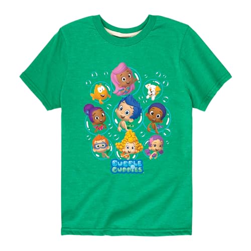 HYBRID APPAREL - Bubble Guppies - Bubble Grid - Toddler and Youth Short Sleeve Graphic T-Shirt