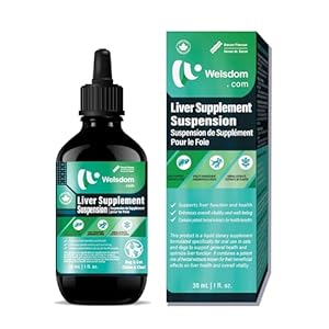Welsdom Pets Herbal Liver Support Supplement – 30mL | Liver Health for Cats & Dogs | Promotes Detoxification & Vitality | Anti-Inflammatory & Digestive Aid | Immune System Booster