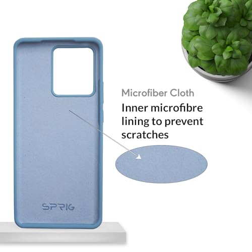 Image of SPRIG Compatible with Moto Edge 40 Premium SilkTone (Liquid Silicone) Back Cover Drop Tested Shock Proof Mobile Case for Men, Women, Boys and Girls with Camera Protection (Denim Blue)