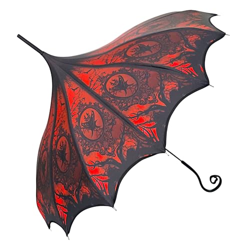 Gothic Rebel Red Ritual Heart of Darkness Pagoda Umbrella Artisan Vampire Design