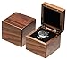 COSISO Single Walnut Wooden Watch Box Watch Storage Travel Case Organizer for Men and Women Wristwatch Display Box Holder
