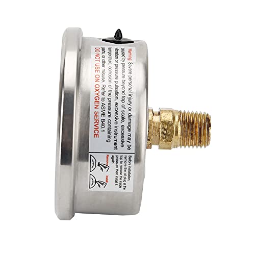 Dioche Manomètre Rempli D'huile TS-PGG604-1bar 1/4 BSP Y60 Manomètre