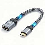 Design Élégant – Conçu pour allier fonctionnalité et esthétique, cet adaptateur hdmi mini hdmi offre une apparence moderne et élégante tout en étant pratique, durable, et facile à utiliser, adapté à tous vos besoins multimédia.