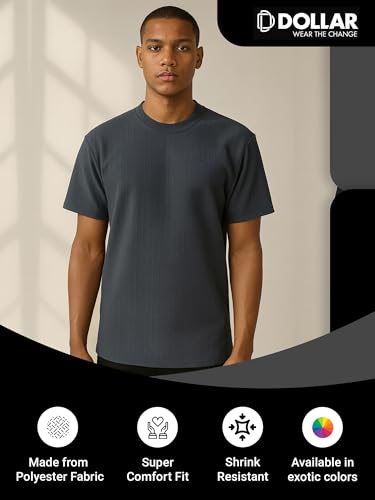 Image of Dollar Club Men's Cotton Round Neck Solid T-Shirt