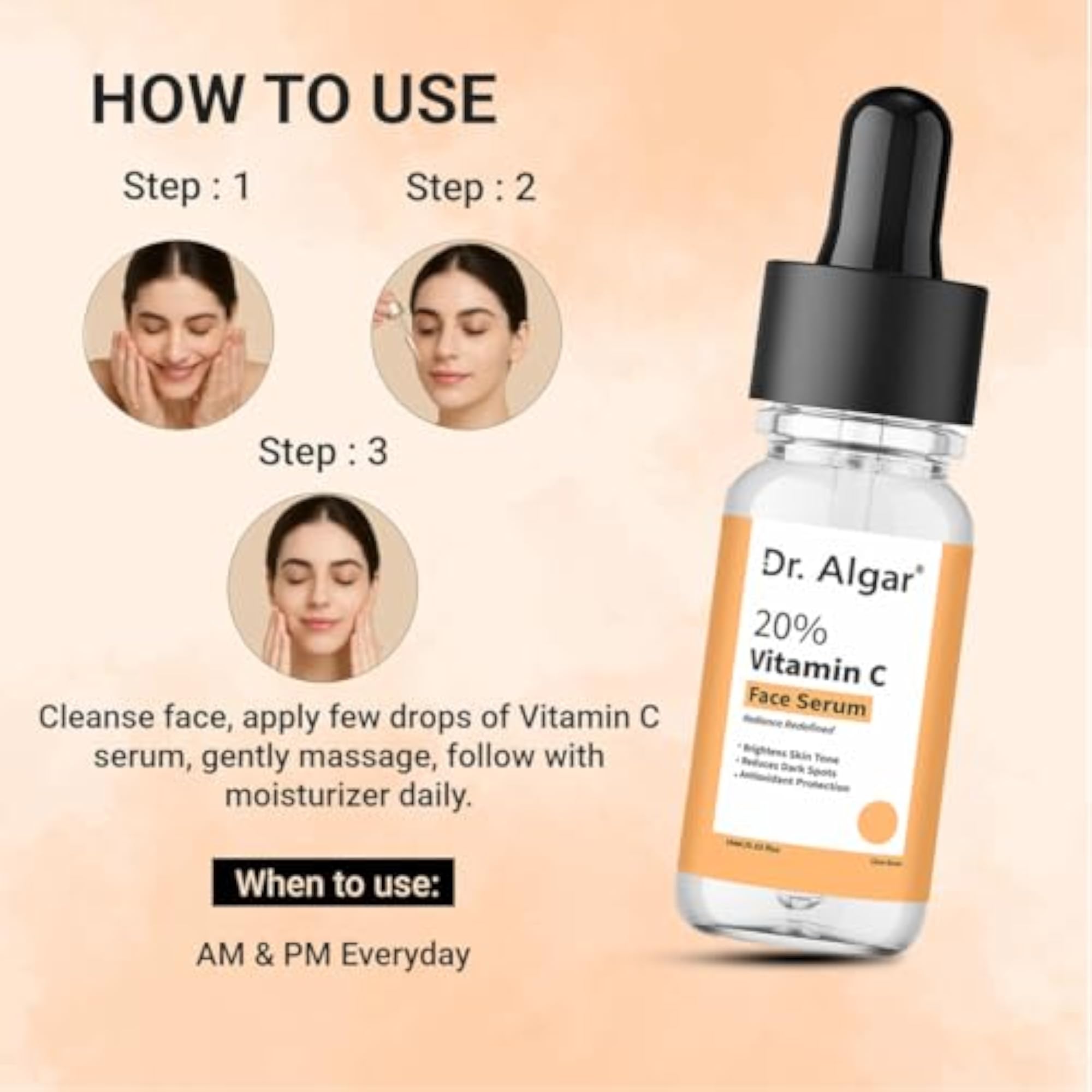 Vitamin C Face Serum + HOCL Spray, Brightening Combo