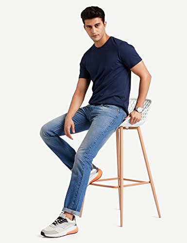 Image of Amazon Brand - Symbol Men's Relaxed Fit Mid Rise Jeans