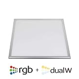 Color de luz: Panel LED 36W, RGB + Blanco DUAL, RF, 60x60cm, , Regulable
