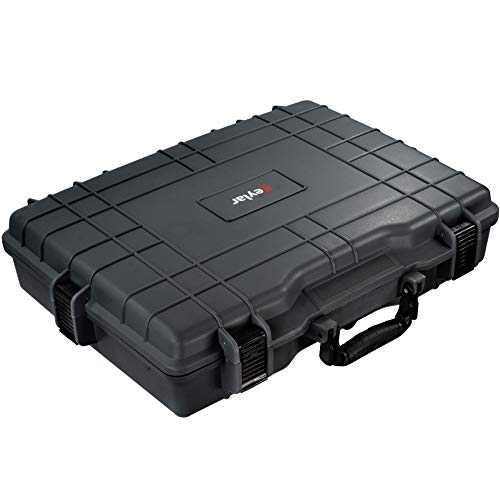 Large 22 Inch Protective, Camera, Tools, Equipment Laptop Hard Case Waterproof W/ 3 Layers Foam (Black) #TOP6