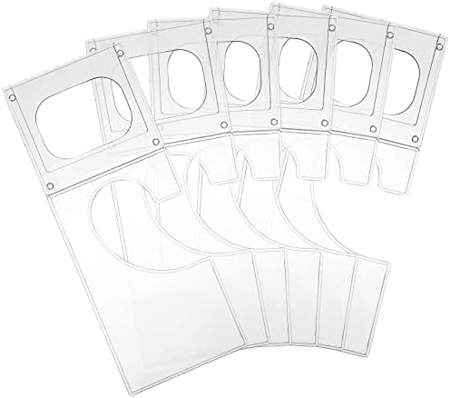 Miniatura 6 de Separadores de armario de plástico para colgar ropa, divisores de tamaño rectangular transparente para ropa (10 unidades)