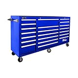 Homak H2PRO Series 72-Inch 21-Drawer Rolling Cabinet, Red, RD04021720