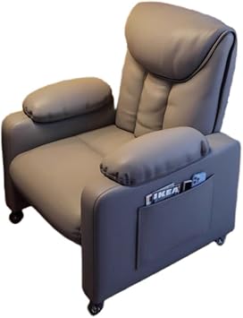 Sofa Chair, Computer Chair, Gaming Chair, Comfortable Sit Home Lazy Chair, Lying in Bedroom Dark Gray